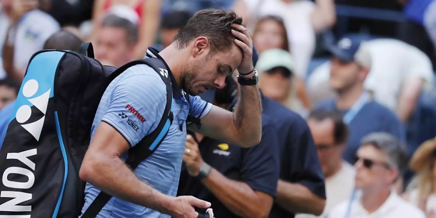 Keine guten Erinnerungen: Seit seinem Viertelfinal-Out am 3. September am US Open stand Stan Wawrinka nicht mehr im Einsatz