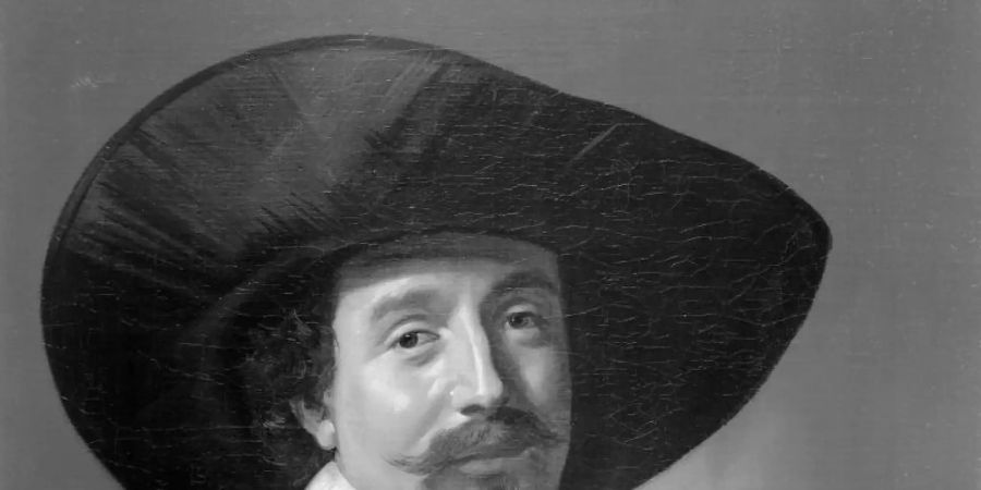 Das Gemälde «Brustbild eines unbekannten Herrn mit Hut und Handschuhen» von Frans Hals (Antwerpen 1582-1666 Haarlem). Foto: ---/Stiftung Schloss Friedenstein Gotha/dpa