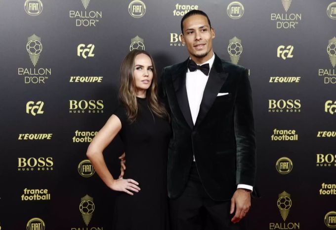 Virgil Van Dijk mit seiner Ehefrau Rike. Ronaldo