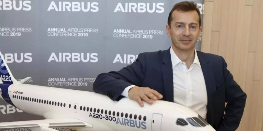 Airbus-Chef Guillaume Faury. Foto: Fred Scheiber/AP/dpa