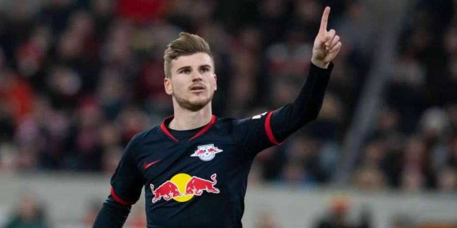 Timo Werner trifft mit Leipzig in Dortmund auf den BVB. Foto: Bernd Thissen/dpa