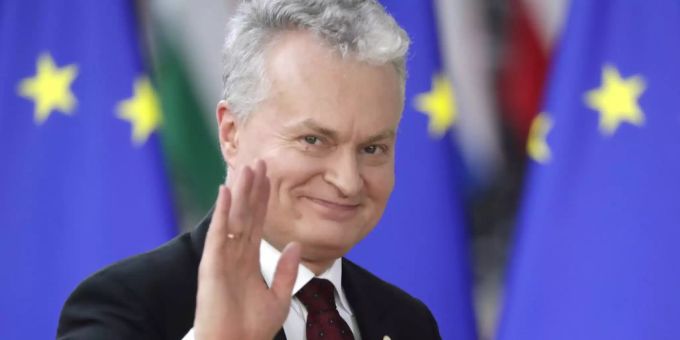 Litauens Präsident Gitanas Nausedas. Litauen Gitanas Nausedas