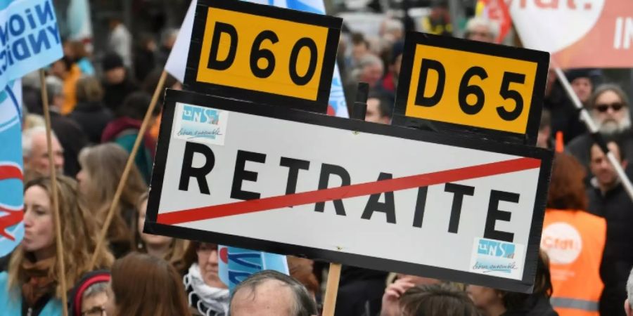 Generalstreik gegen die geplante Rentenreform in Frankreich