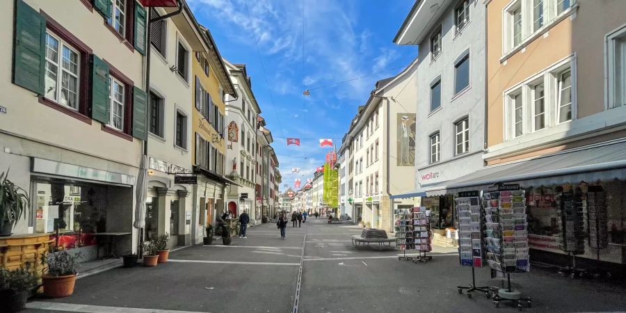 Die Altstadt der Gemeinde Liestal.