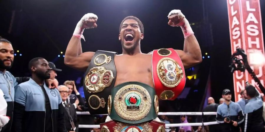 Inhaber von vier WM-Gürteln: Anthony Joshua. Foto: Nick Potts/PA Wire/dpa