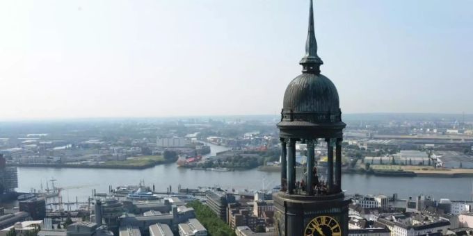Die Hauptkirche Sankt Michaelis in Hamburg: Als Beispiel für die Forschungen diente die Hansestadt als Beispiel. Die Kirche Michaelis