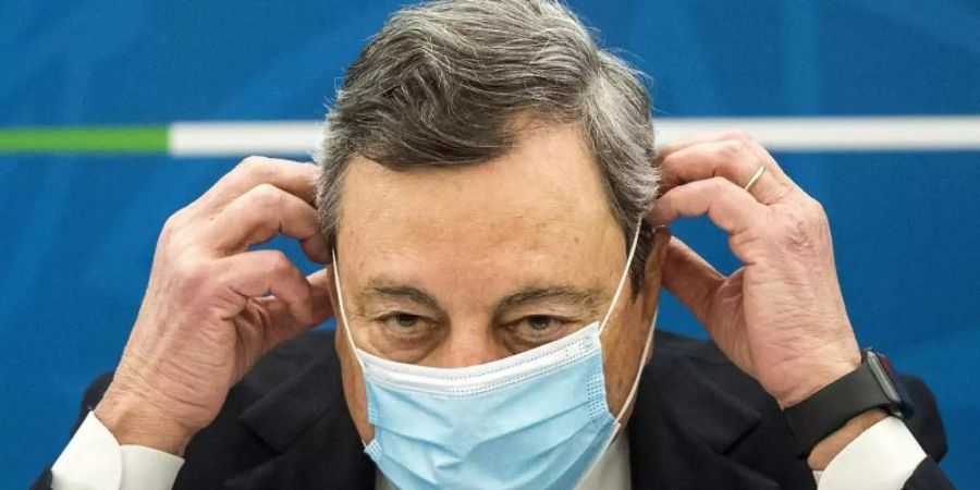 Italiens Ministerpräsident Mario Draghi will das Land mit EU-Milliarden wieder wirtschaftlich auf die Beine stellen. Foto: Roberto Monaldo/LaPresse/AP/dpa