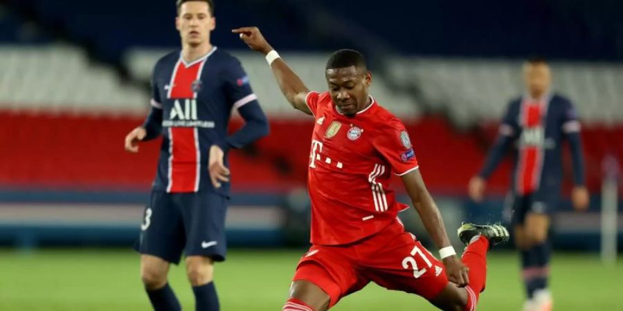 Soll sich mit Real Madrid einig sein: Bayern-Verteidiger David Alaba. Foto: Sebastien Muylaert/dpa