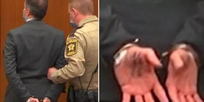Floyd-Prozess - Chauvin kritzelte sich Anwalts-Nummer auf die Hand