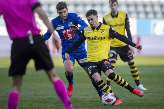 Der junge Fabian Rieder darf bei YB gegen den FC Luzern von Beginn weg ran. YB