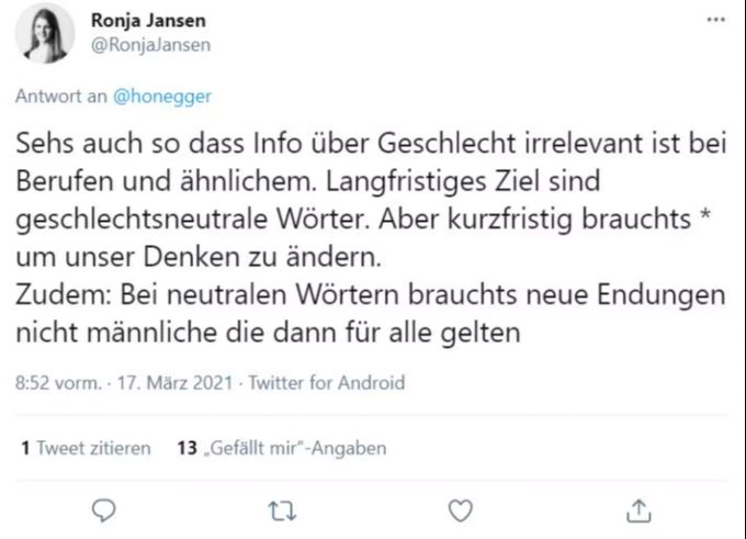 Ronja Jansen diskutiert mit. ronja