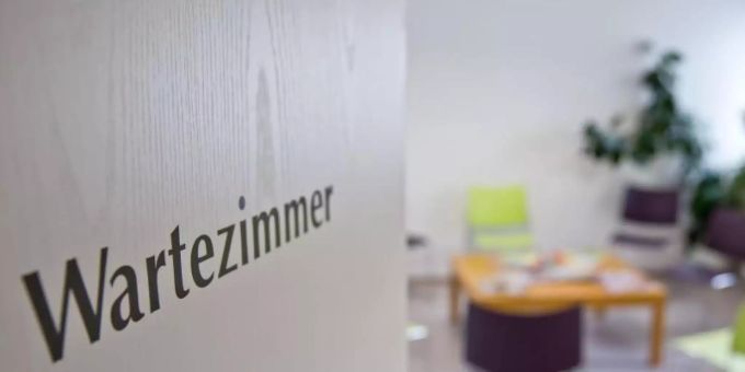 Wartezimmer einer Arztpraxis. arztpraxis