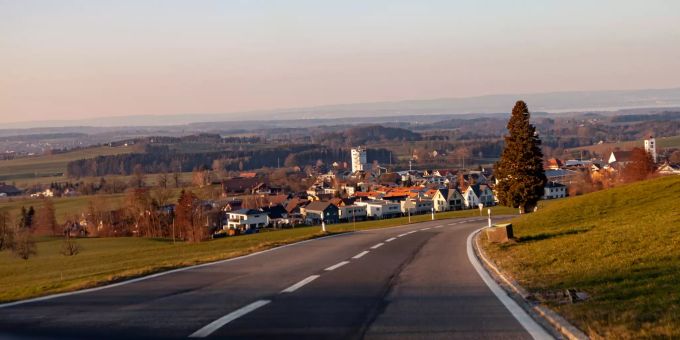 Sonnenuntergang über Waldkirch - Waldkirch Sonnenuntergang über Waldkirch - Waldkirch