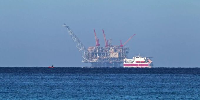 Plattform am Leviathan-Erdgasfeld Plattform am Leviathan-Erdgasfeld