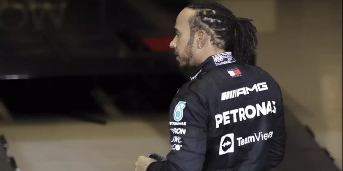 Lewis Hamilton (Mercedes) nach dem Abu-Dhabi-GP der Formel 1. Lewis Hamilton Mercedes