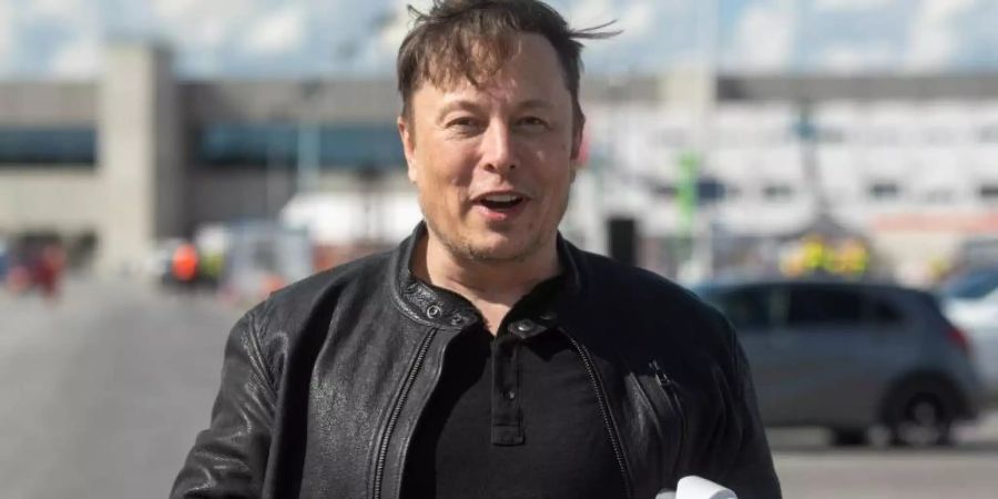 Elon Musk ist Teslas grösster Einzelaktionär. Foto: Christophe Gateau/dpa