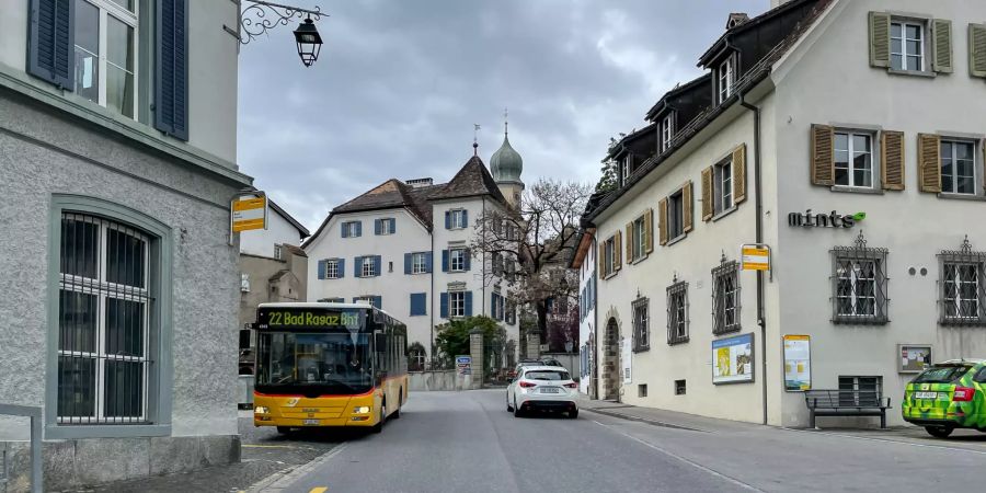 Das Dorfzentrum in Maienfeld.