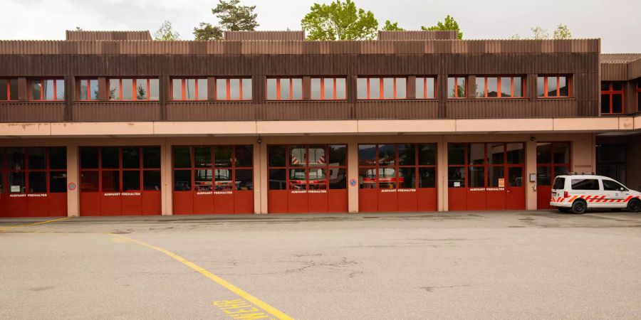 Die Feuerwehr in Bad Ragaz im Kanton St. Gallen.