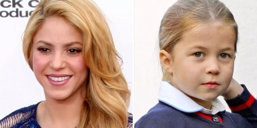 Shakira (li.) freut sich, dass Prinzessin Charlotte ihre Musik mag.