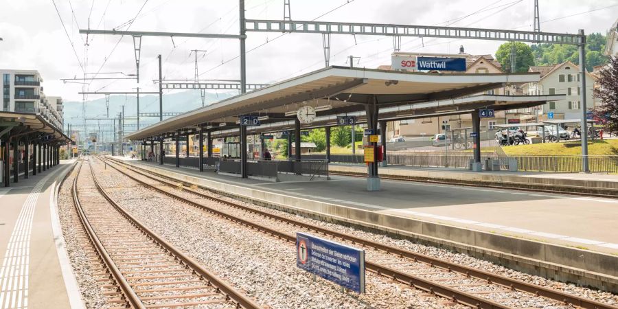 Der Bahnhof in Wattwil.