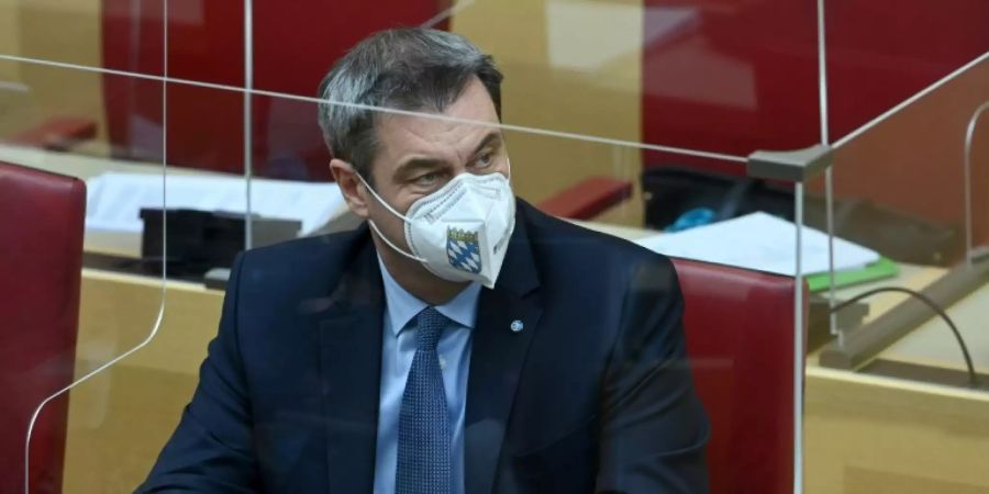 Markus Söder im bayerischen Landtag