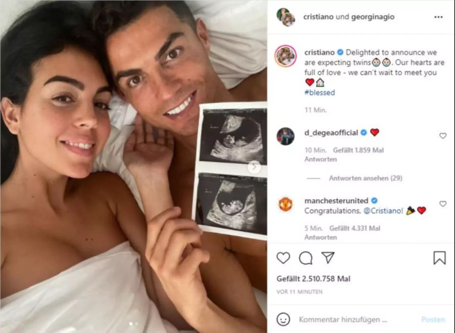 Cristiano Ronaldo Georgina Zwillinge