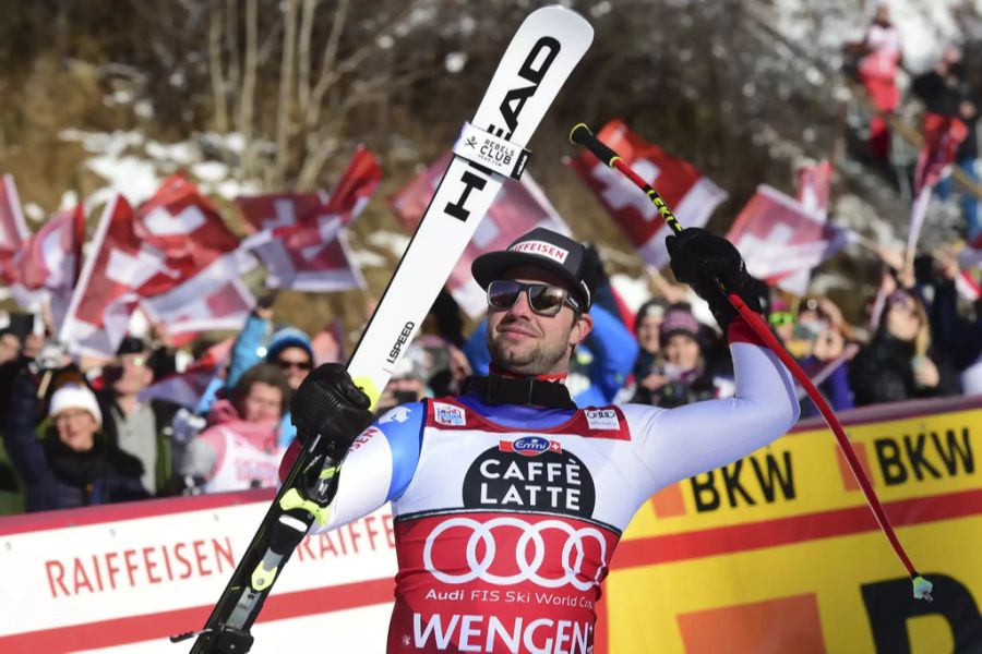 Der Schangnauer siegte bei der letzten Austragung im Jahr 2020 bei der Lauberhorn-Abfahrt.