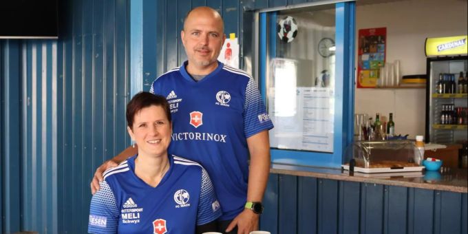 Petra und Reto Gwerder freuen sich auf die neue Herausforderung. Petra und Reto Gwerder die Wirte des Clubrestaurants Gerbihof.