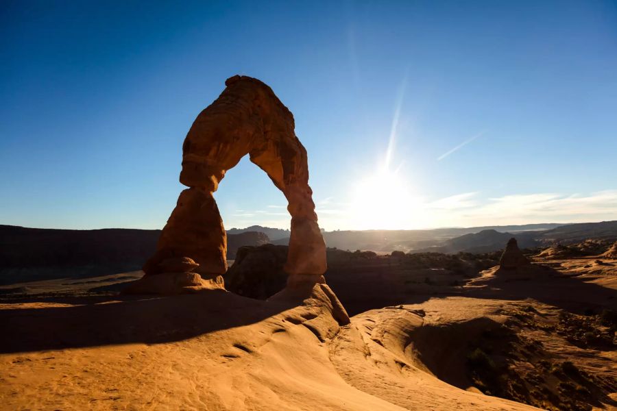 Sandsteinbogen Wüste Sonne