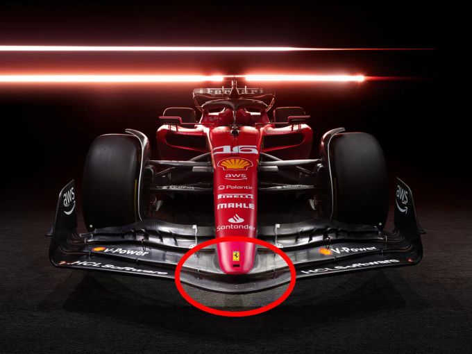 Beim Frontflügel setzt Ferrari beim SF-23 auf eine konventionellere Lösung als noch im Vorjahr. Ferrari SF-23