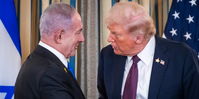 US President Trump and Israeli Prime Minister Netanyahu press conference at the White House