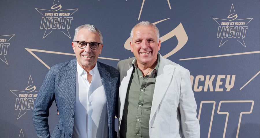 Martin Baumann, CEO, und Marc-Anthony Anner, Vizepräsident, beide Swiss Ice Hockey.