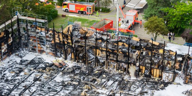 Brand Turnhalle Hannover