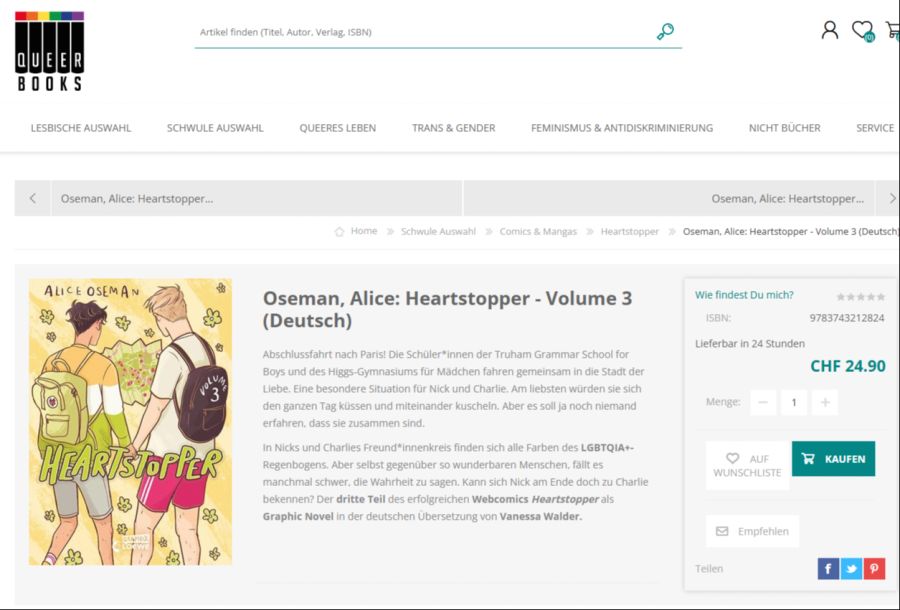Der Comic «Heartstopper» thematisiert Bisexualität – aber ohne Klischees.