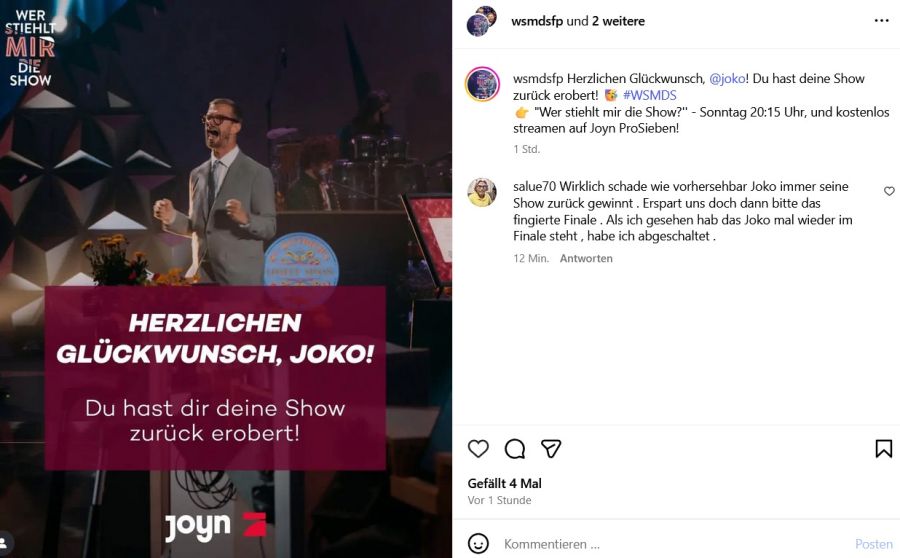 wer stiehlt mir die show