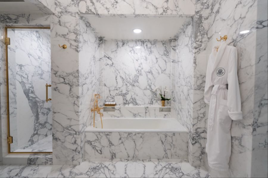 Donald Trump hat das Lincoln-Badezimmer im Weissen Haus renoviert.