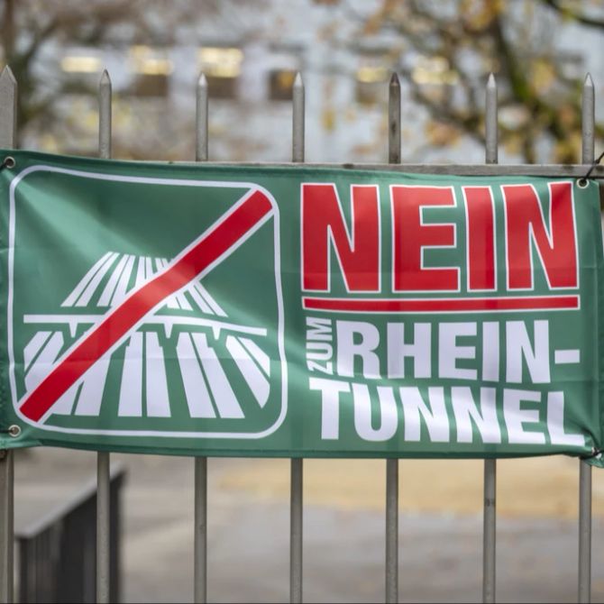 Rheintunnel Plakat