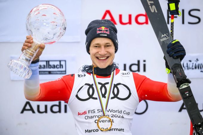 Marco Odermatt hat zuletzt dreimal in Folge den Gesamtweltcup gewonnen. Marco Odermatt