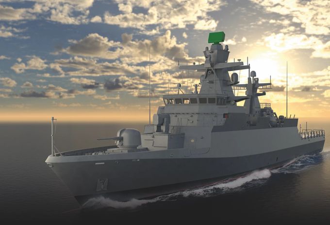 Hauptproduktbereiche von HENSOLDT sind Radare. Das TRS-4D-Radar von HENSOLDT wird auf der Euronaval 2024 'on display' ausgestellt. Hensoldt