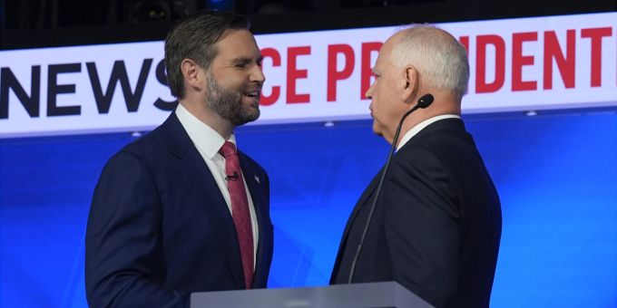 Walz vs. Vance - US-Vizekandidaten schenken sich bei TV-Duell nichts