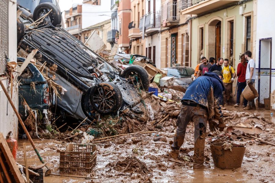 Nach den Überschwemmungen in Spanien