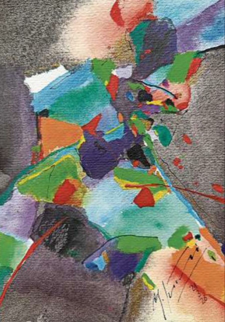 Leuchtendes Aquarell vom 21.3.2026.