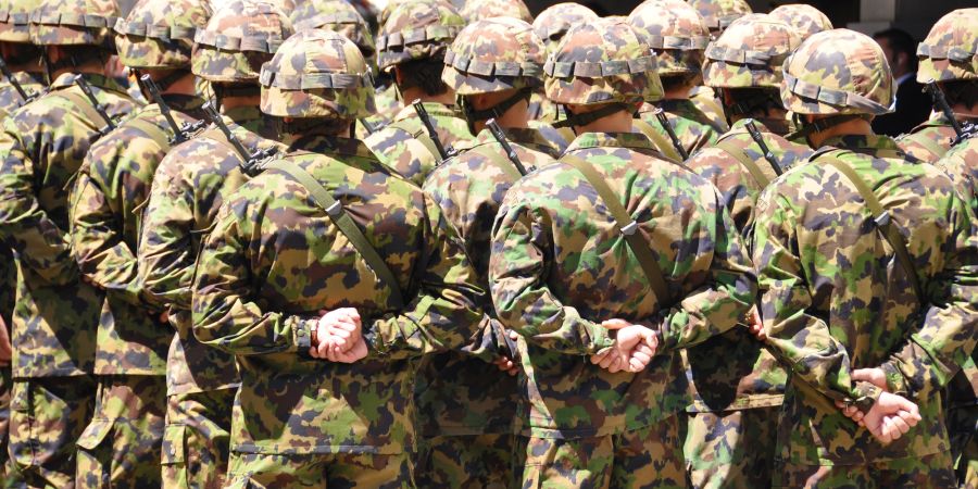 Militär Schweiz Uniform Flecktarn