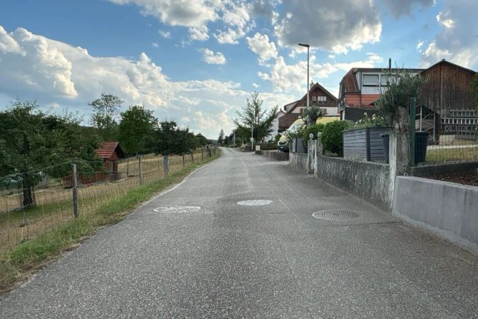Unfallstelle Wolfwil
