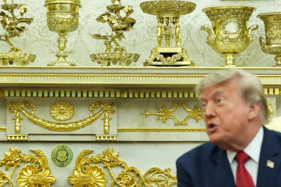 Donald Trump hat das Weisse Haus neu dekoriert.