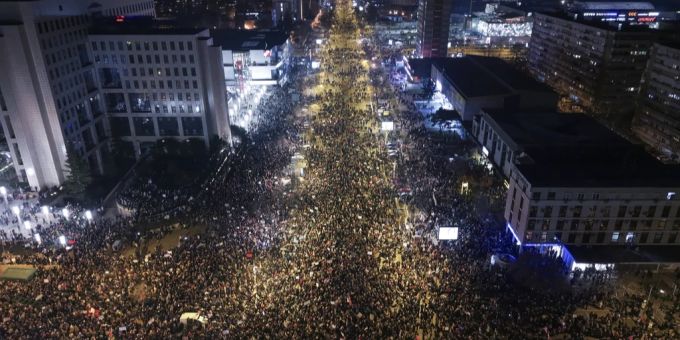 In der serbischen Stadt Novi Sad kommt es am Wochenende erneut zu Demonstrationen. Novi Sad Demonstration