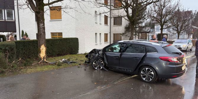 Unfall in Schwarzenbach