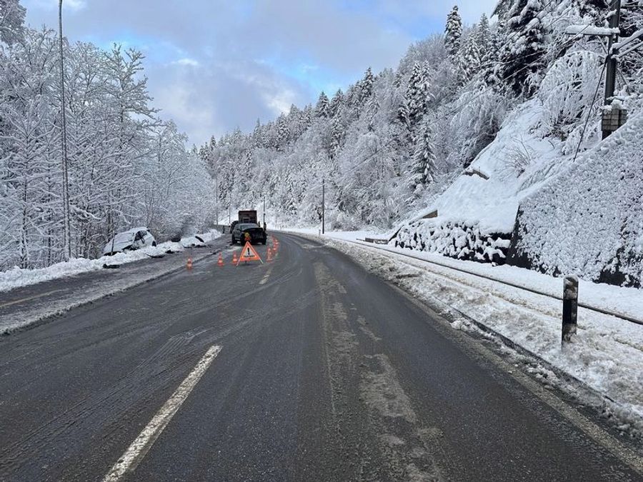 Unfallstelle in Lustmühle.