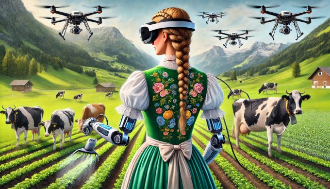 Robo-Heidi in den Alpen