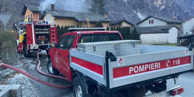 Gebäudebrand in Lostallo